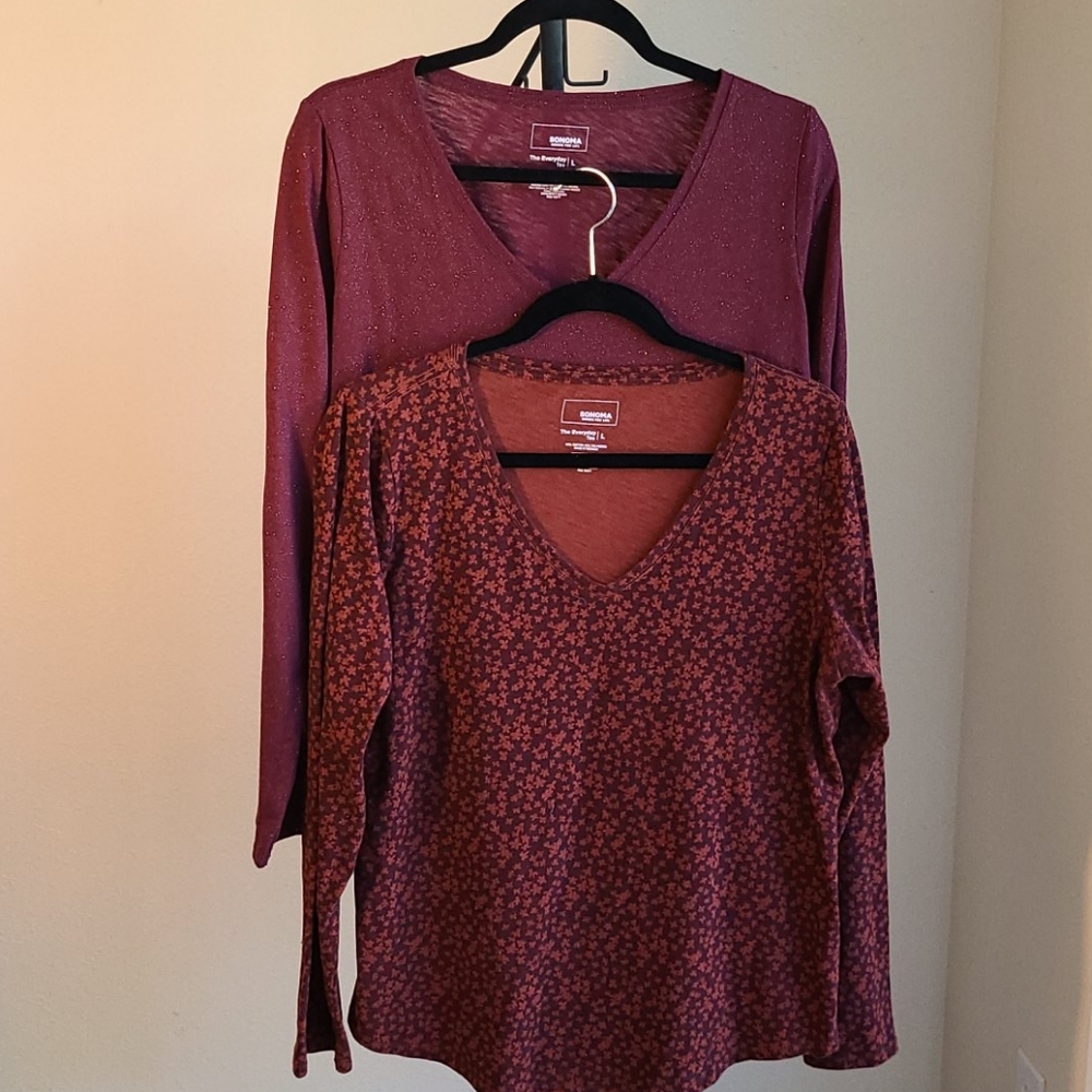 Two long sleeved tshirts